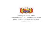 Proyecto de Estatuto Autonómico de Cochabamba  - Propuesta Ciudadana para el Debate