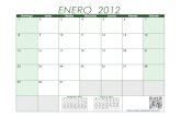 Calendario Agenda Mensual 2012