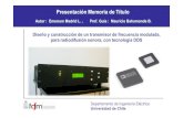 Sintetizadores Digitales Directos, Transmisor FM- Presentación Examen