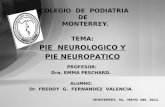 Pie Neurologico y Neuropatico