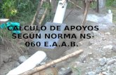 CALCULO DE APOYOS SEGÚN NORMA NS-060 E