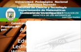 Exposicion Presente y Futuro de La Investigacion en Didactica de Las Matematicas