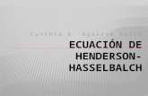 ECUACIÓN DE HENDERSON-HASSELBALCH