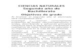 CIENCIAS NATURALES SEGUNDO AÑO DE BACHILLERATO