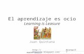 El aprendizaje es ocio (Revisado)