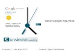 Taller google analytics, 11/04/2013