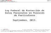 2013 Ley Federal de Protección de Datos Personales (MEXICO).