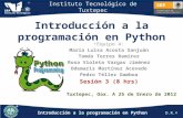Evidencias de la tercera sesión: Programación en Python
