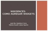 Wikispaces: como agregar un widget.
