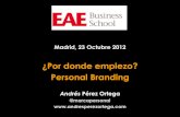 ¿Por donde empiezo? Branding Personal Oct 2012
