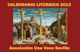 Calendario litúrgico 2013