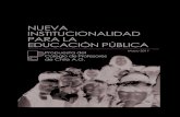 PROPUESTA NUEVA INSTITUCIONALIDAD PARA LA EDUCAICÓN PÚBLICA DEL COLEGIO DE PROFESORES