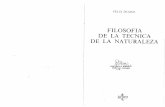 DUQUE,Félix, Filosofía de la técnica de la naturaleza I
