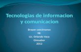 Tecnologias de informacion y comunicacion