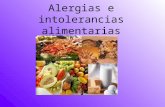 Alergias e intolerancias alimentarias.