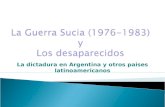 La Guerra Sucia en Argentina