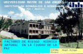 Factores de Riesgo Hidrico en la ciudad de La Paz