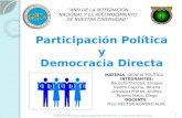 Democracia directa y partipacion politica