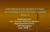 Patentes (Informacion Basica Para Acceder A Patentes) Tutorial
