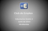 Club de empleo voluntarios sesión 2