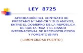 Presentación limón ciudad puerto. ley 8725