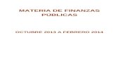 Materia de finanzas públicas 2014