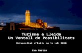 Universitat d'Estiu 2010 Curs Turisme a Lleida. Turisme de negocis