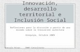 Innovación, desarrollo territorial e Inclusión Social