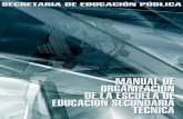 Manual de organización de la educ. sec. téc.