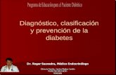 Diagnóstico, clasificación y prevención de la diabetes