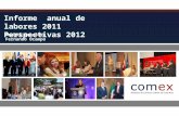 “Informe anual 2011 y perspectivas 2012”