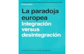 La paradoja europea integración versus desintegración