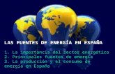 Tema 11. Las fuentes de energía en España