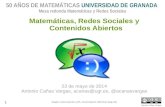 Matematicas, redes sociales y contenidos abiertos