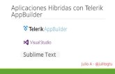 Aplicaciones híbridas con Telerik AppBuilder