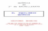 5.1 - EQUILIBRIO QUÍMICO - CUESTIONES RESUELTAS DE ACCESO A LA UNIVERSIDAD