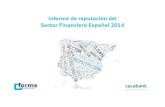 Informe  de Reputación del sector financiero español en 2014