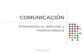 Teoría de la Comunicación - Definición y Modelos Básicos