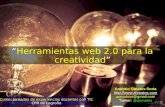 Taller herramientas web 2.0 para la creatividad