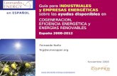 Guia Ayudas Eficiencia Energética y Renovables -  España 2008 2012