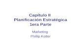 Marketing: planificación estratégica 1º parte