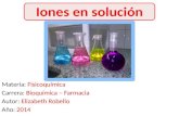 Iones en solución