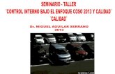 Seminario Taller sobre Calidad Huancayo 04.SET.2013 - Dr. Miguel Aguilar Serrano