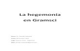 La hegemonía en Gramsci