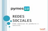 Programa Pymes 2.0. Modulo redes sociales