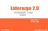 Liderazgo 2.0 Compartir Crea Valor