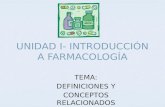 Unidad I- Introducción a Farmacología (2010)