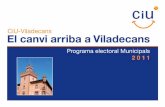 Programa electoral CIU Viladecans 2011-2015