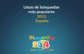 Búsquedas Populares en Internet España-2013