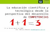 Competencias en la enseñanza de las Ciencias Experimentales, Buenos Aires, 2009